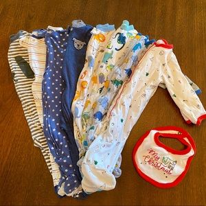 Size 3-6 month infant boy sleepers